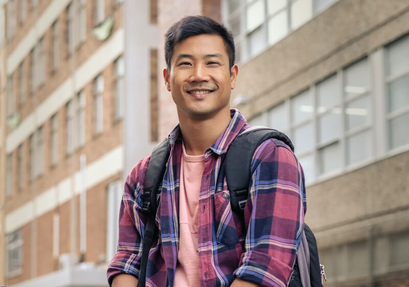 Man feeling the freedom of behavioral health